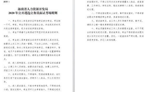 海南省人力资源开发局遴选面试公告